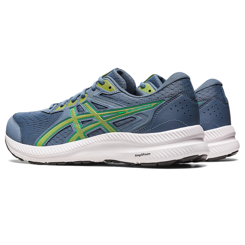 asics Gel-Contend 8 top running Steel Blue,Lime Zest Shoes