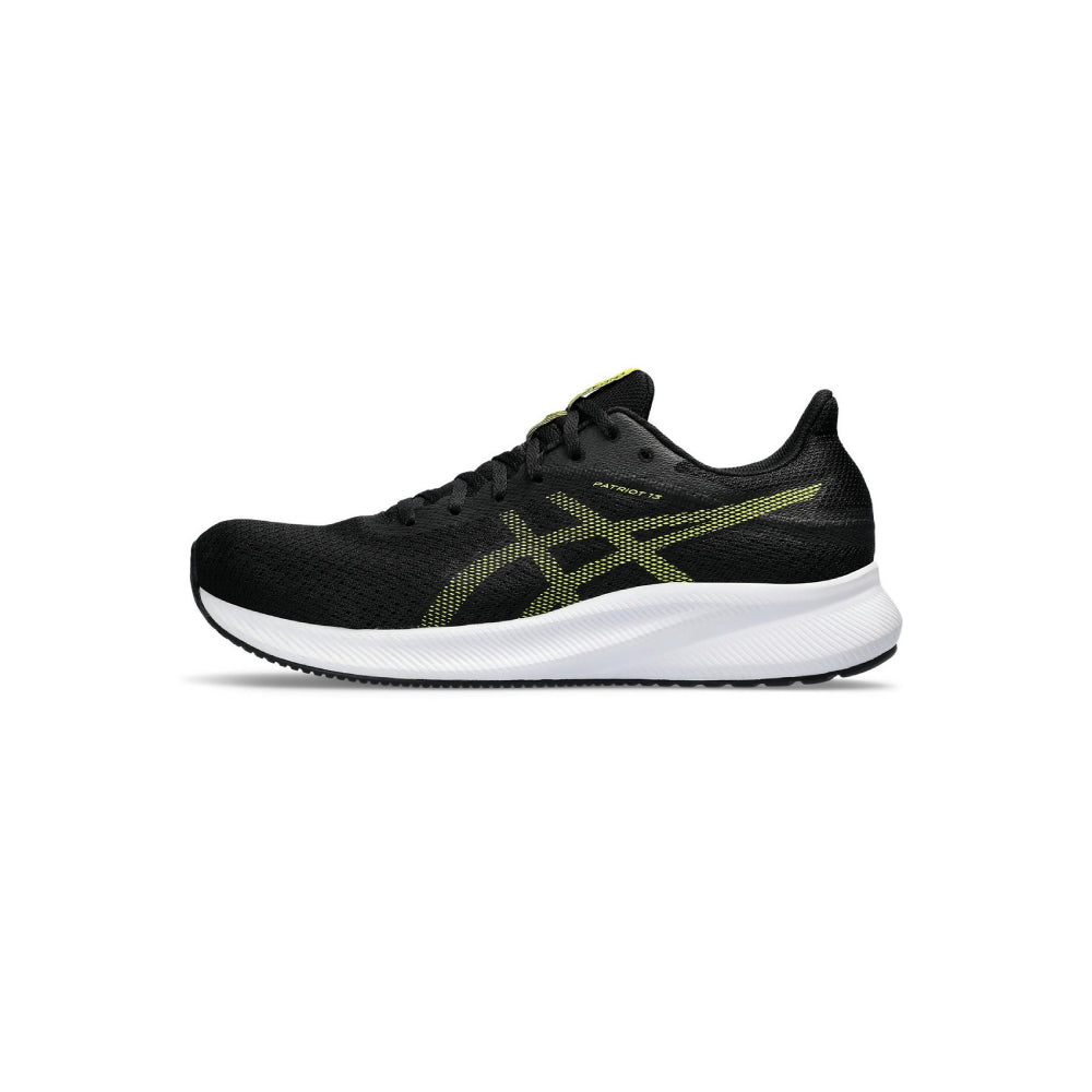 ASICS Men's Patriot 13 Running Shoe (Black/Bright Yellow)