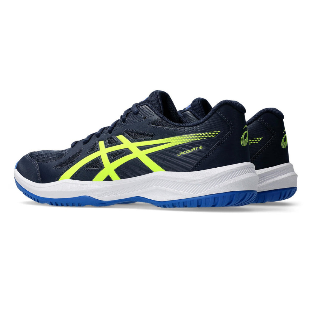 ASICS Men's Upcourt 6 Badminton Shoe (Midnight/Safety Yellow)