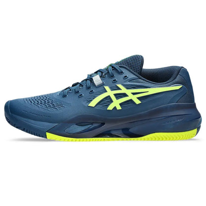 ASICS Men's Gel-Resolution X Clay Tennis Shoe (Mako Blue/Safety Yellow)