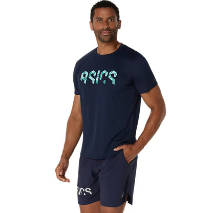 ASICS Men's Hex Graphic Tee (Midnight Blue)