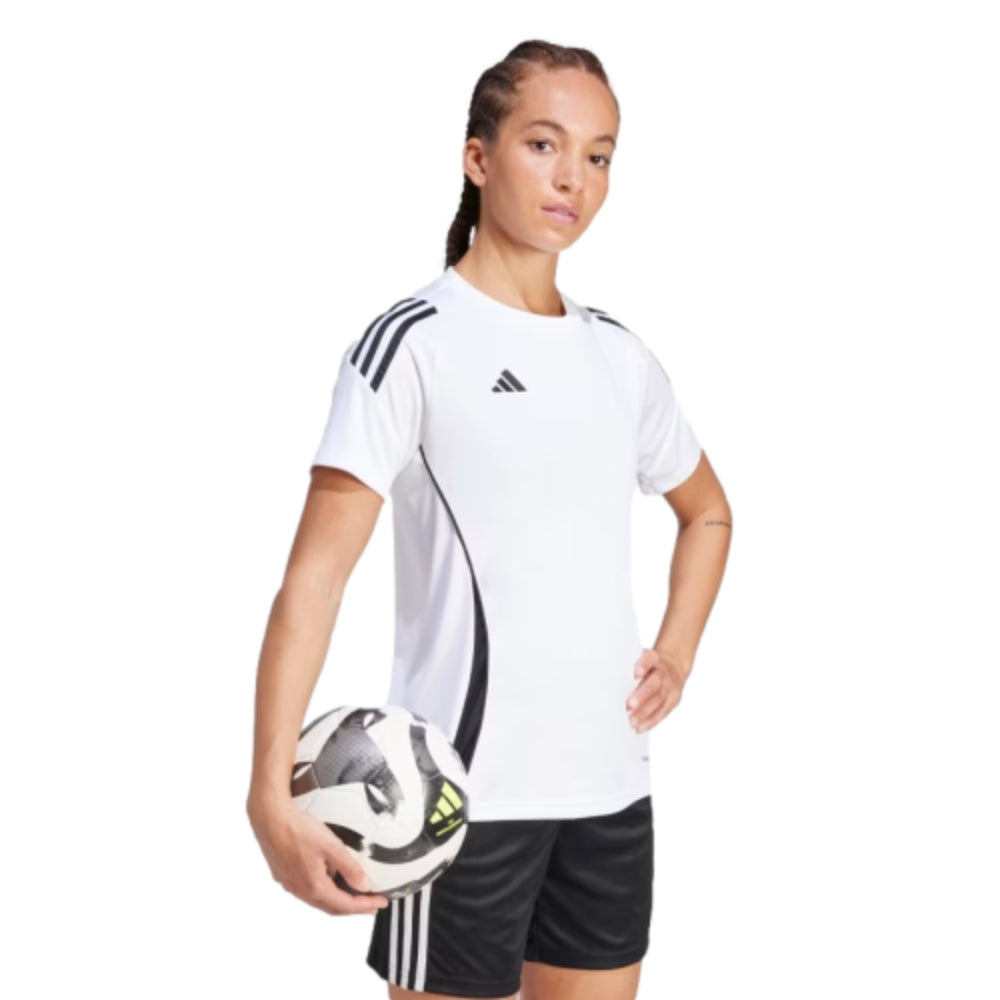 Adidas Women's Tiro 24 Jersey (White/Black)