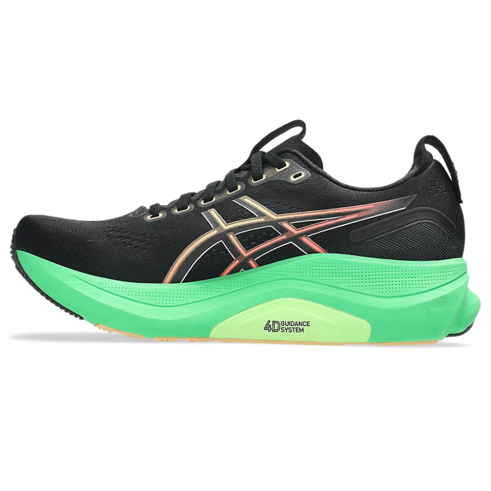 ASICS Men's Gel-Kayano 32 Running Shoe (Black/Vital Green)