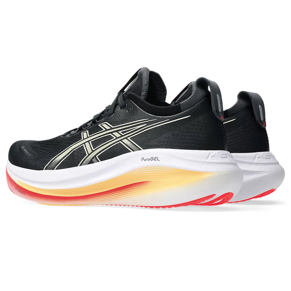 ASICS Men's Gel-Nimbus 27 Running Shoe (Black/Khaki)