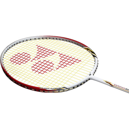 YONEX Carbonex 8000 Plus Strung Badminton Racquet (White/Red)