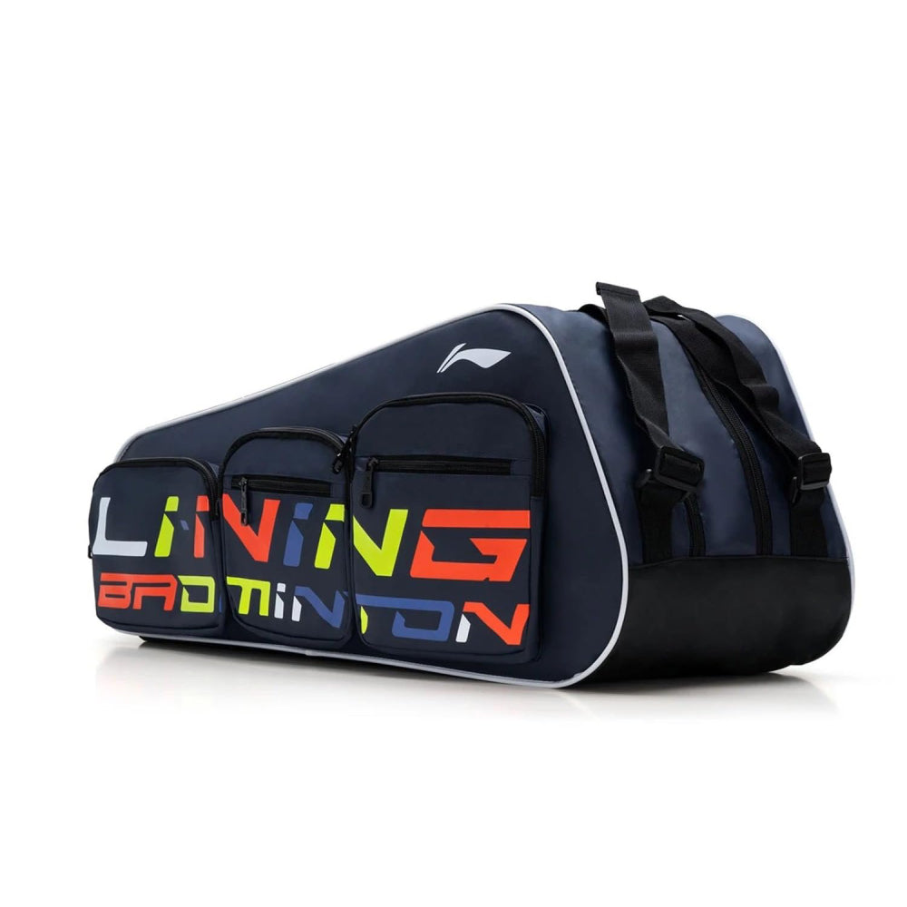 Top Li-Ning ABDS661 6-in-1 Navy Badminton Kit Bag 