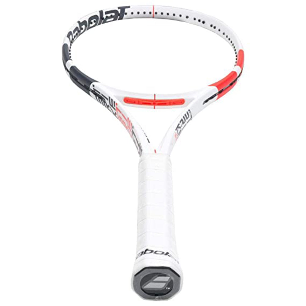 Babolat Pure Strike 3rd Gen Unstrung Tennis Racquet (White/Red)