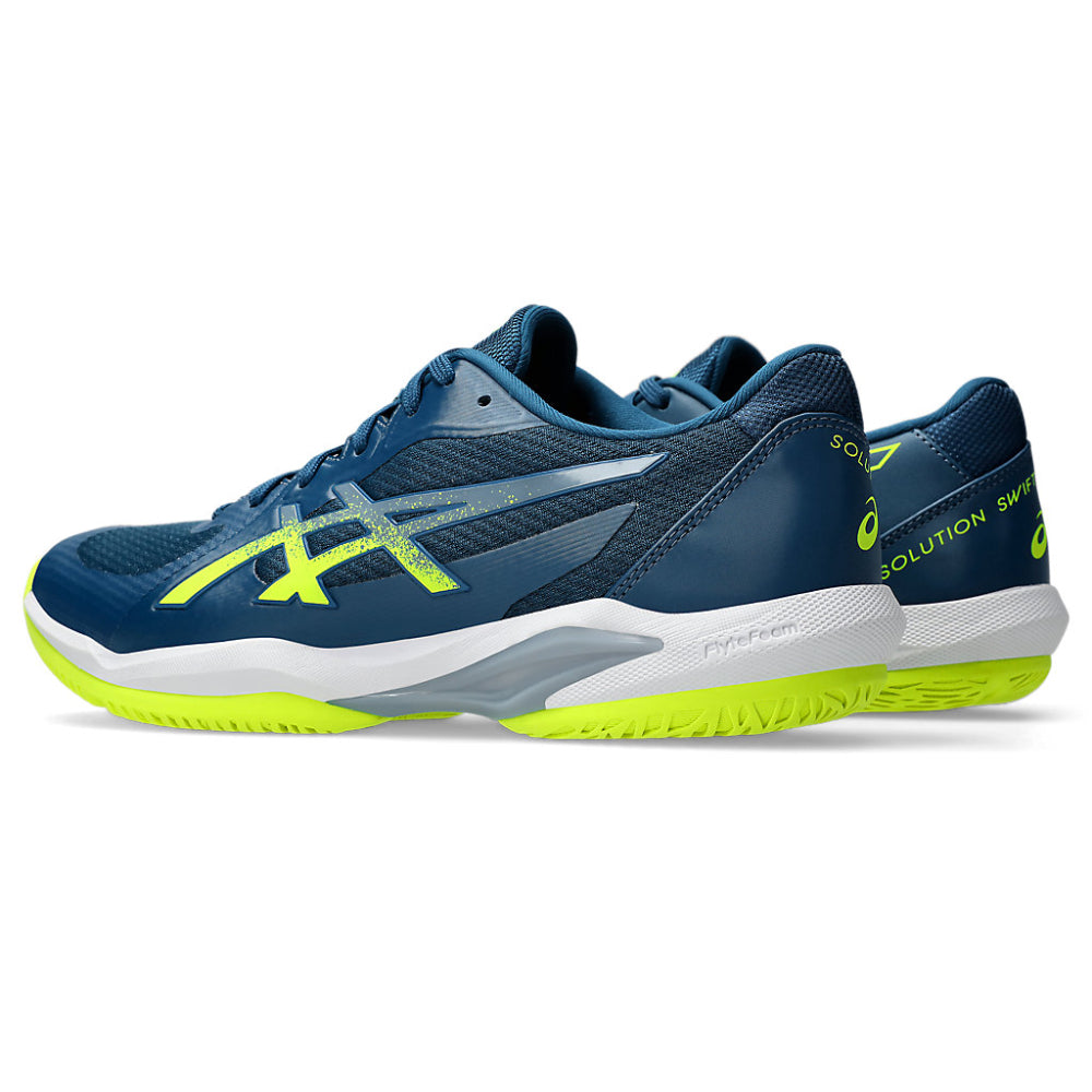 ASICS Men's Solution Swift FF 2 Tennis Shoe (Mako Blue/Safety Yellow)