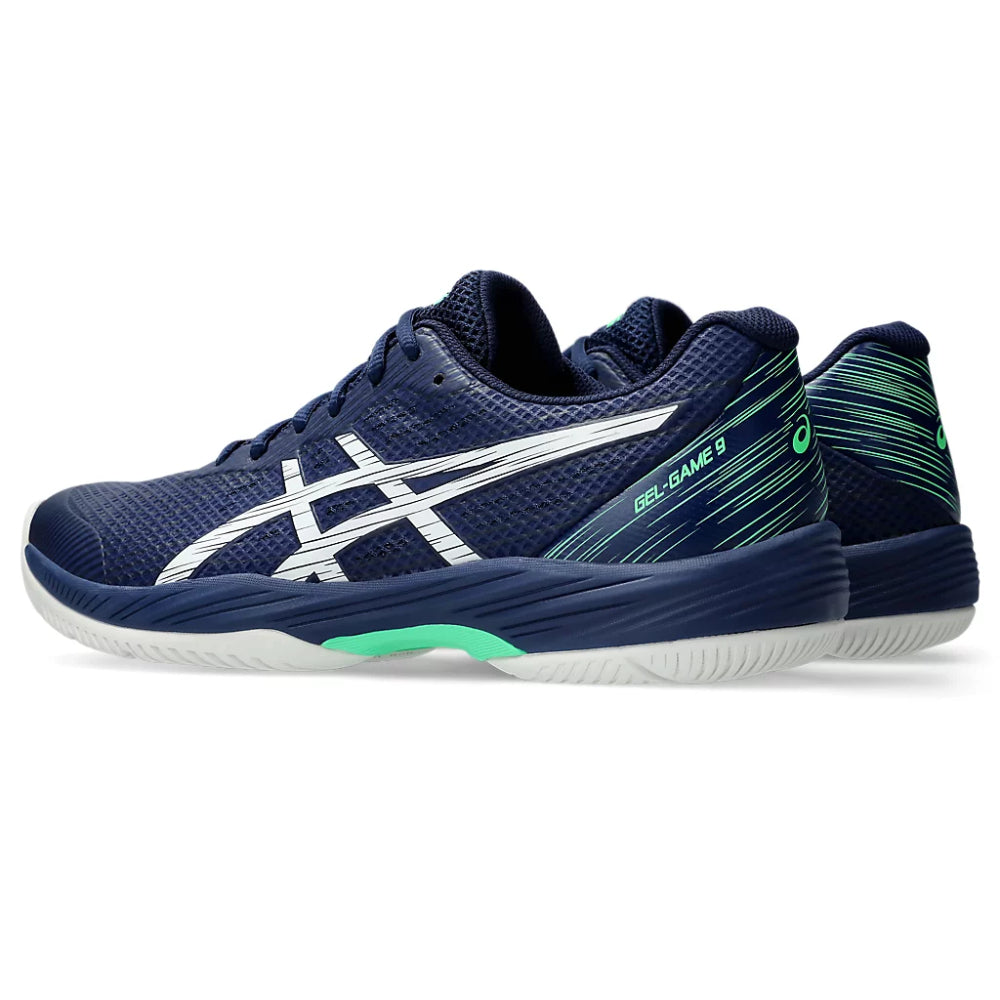 ASICS Men's Gel-Game 9 Tennis Shoe (Blue Expanse/White)