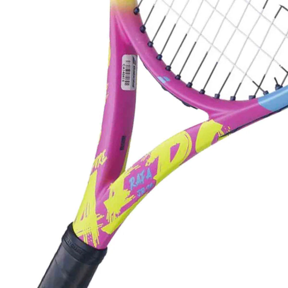 Babolat Pure Aero RAFA Junior 26 2023 Strung Tennis Racquet (Yellow/Purple/Black)