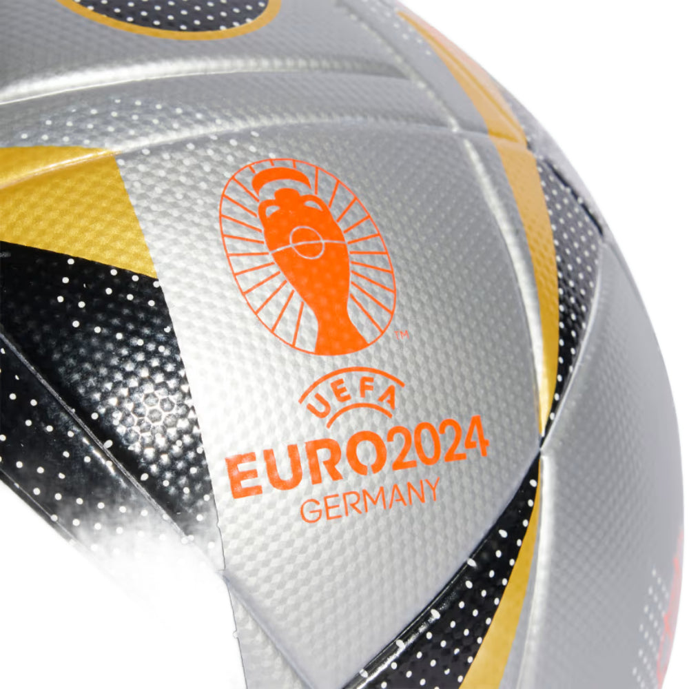 Adidas Euro 24 League Football (Metallic/Gold Metallic/Black/Solar Red)