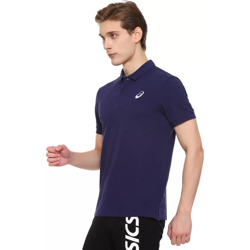 asics rib knit collor men top