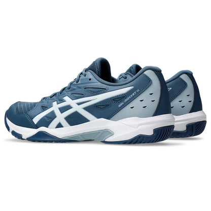 ASICS Men's Gel-Rocket 11 Badminton Shoe (Vintage Indigo/White)