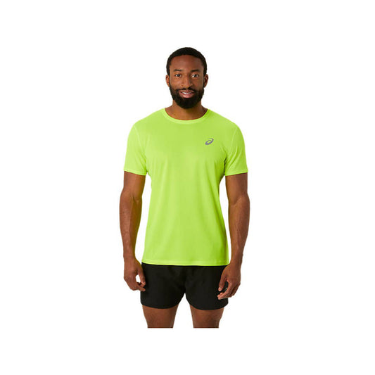 ASICS Men's Silver Short Sleeve Top (Safety Yellow)