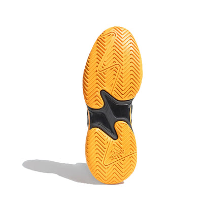 Adidas Men's Drop Shot Tennis Shoe (Black/White/Bright Orange)
