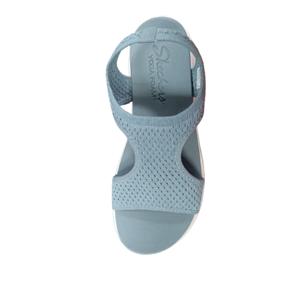 Skechers D'lites Fresh Catch Women's Sandals Yoga Foam Black White 31514  Size 8 for sale online | eBay