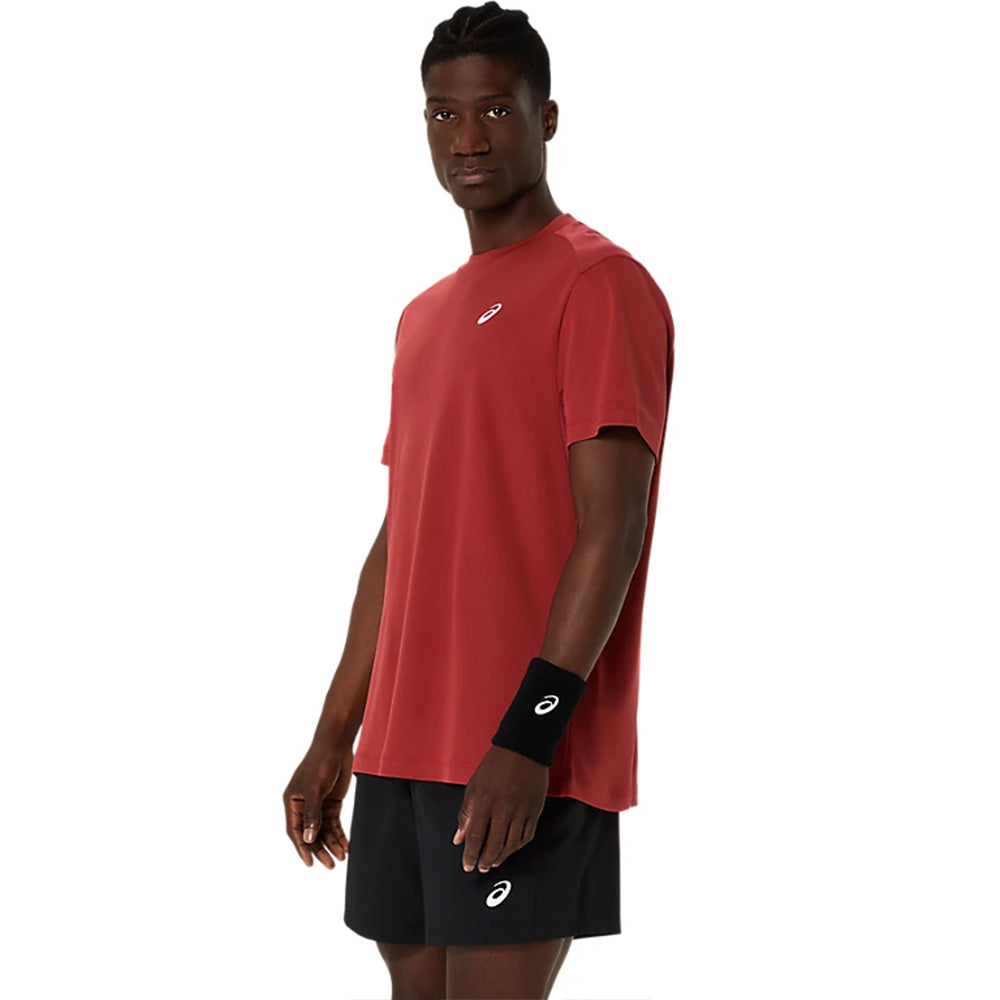 ASICS Men's Court SS Top (Burnt Red)