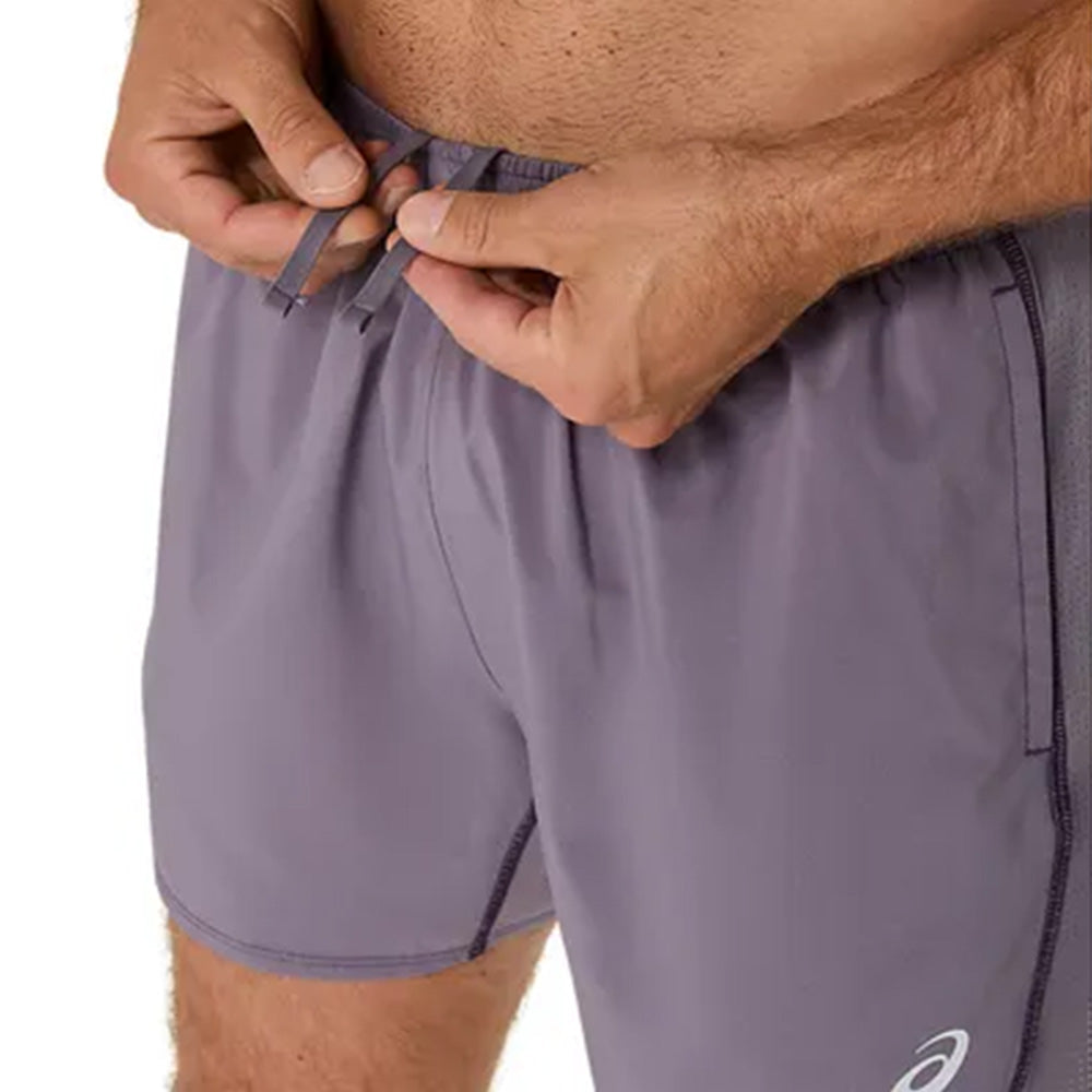 ASICS Men's Silver 5In Short (Lavender Grey)