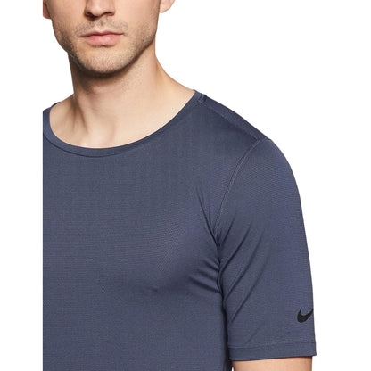 NIKE Men's Fttd Utility Short Sleeve T-Shirt (Thunder Blue/Black)