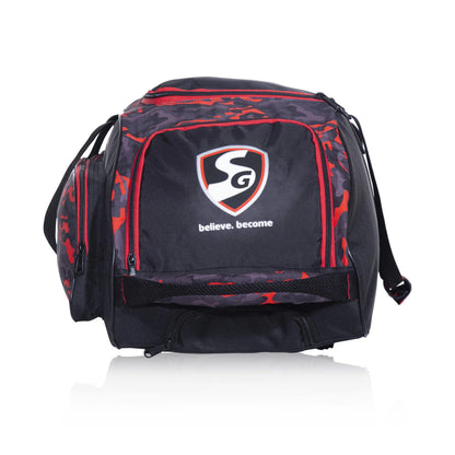 SG Maxipak Plus Cricket Kit Bag With Trolley (Black/Red)