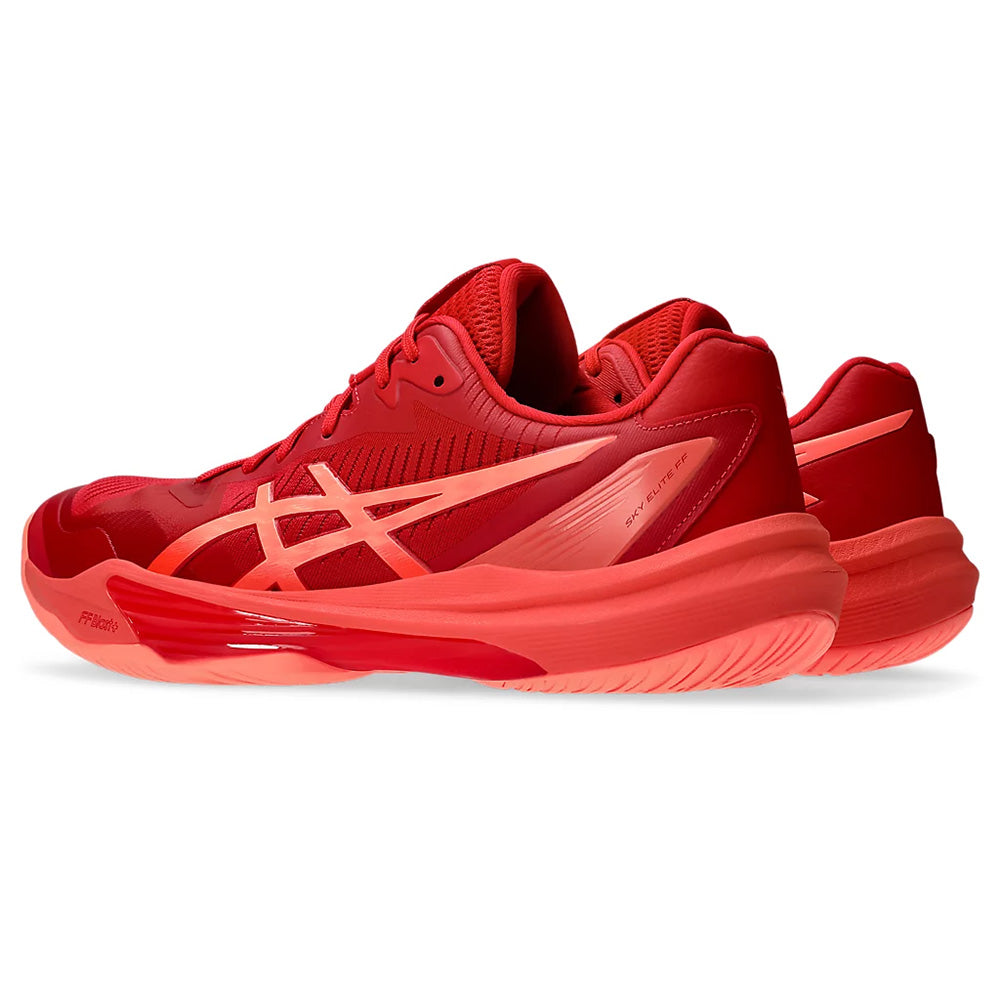 ASICS Men's Sky Elite FF 3 Badminton Shoe (Speed Red/Sun Coral)