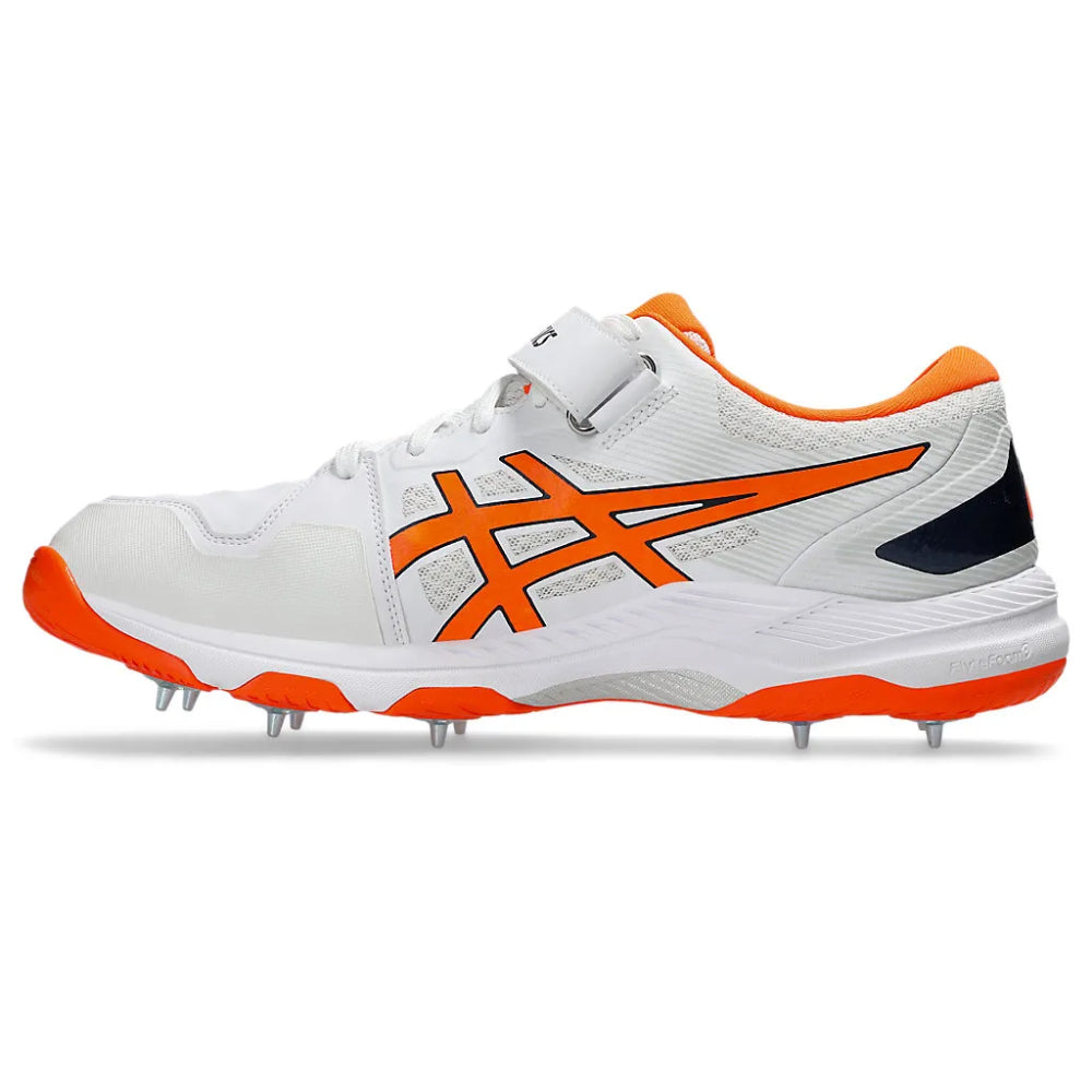 ASICS Men's Speed Menace FF Cricket Shoe (White/Shocking Orange)