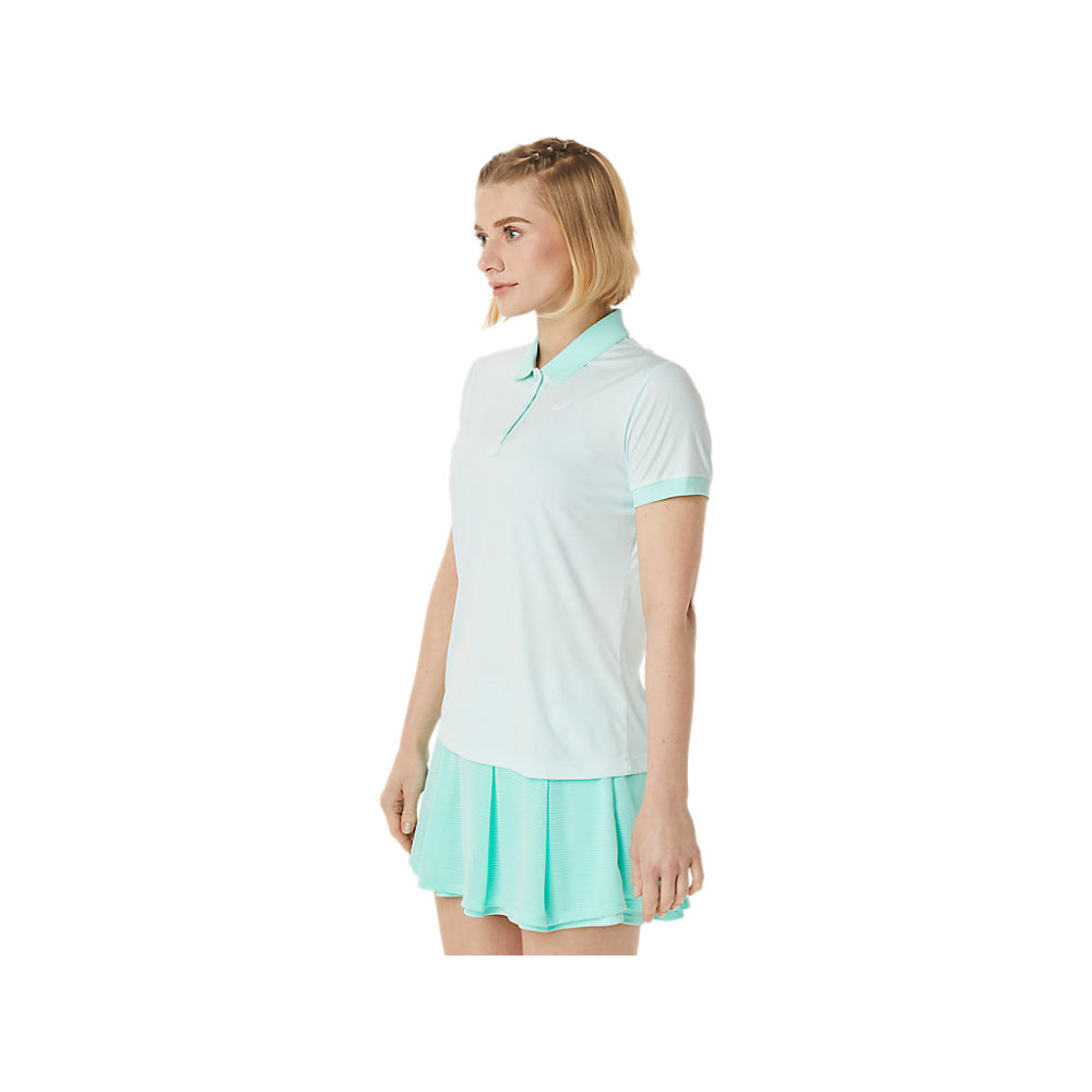 asics women comfortable polo Soothing Sea Shirt