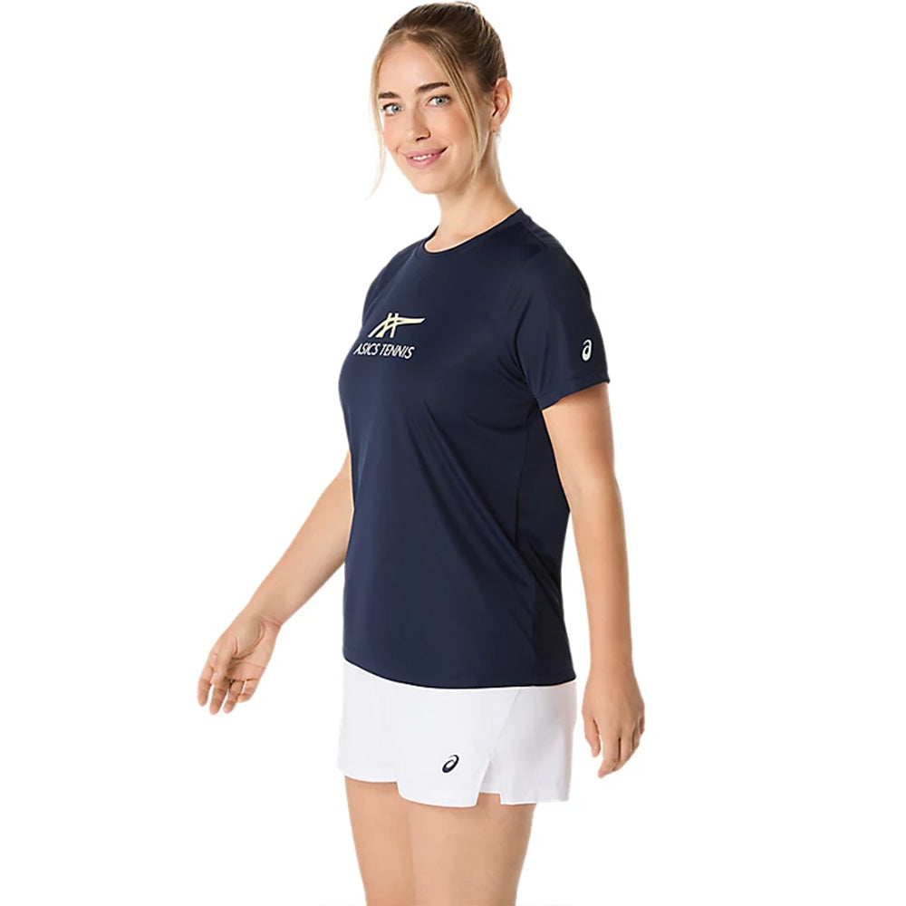 ASICS Women's Court Tennis Graphic Tee (Midnight)