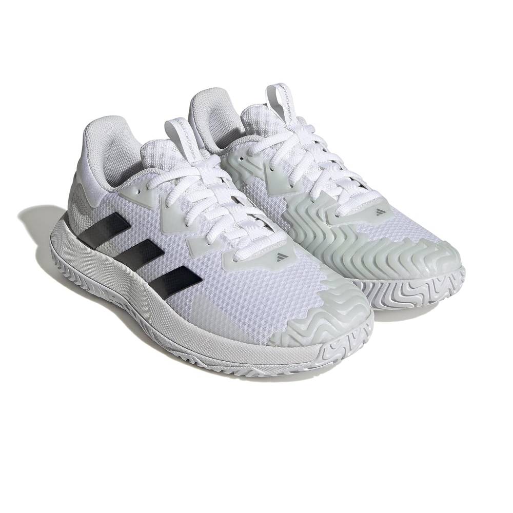 Adidas Men's Sole Match Control Tennis Shoe (Cloud White/Core Black/Matte Silver)