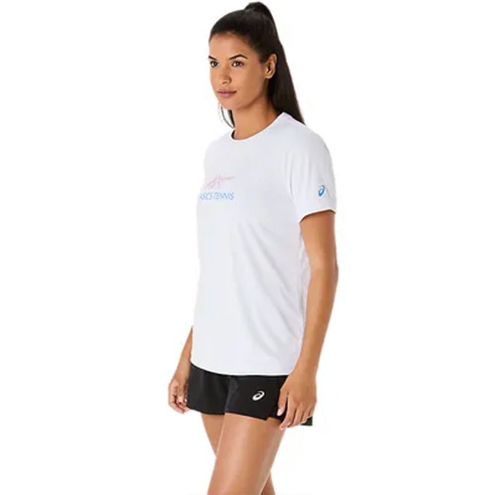 ASICS Women's Court Tennis Graphic Tee (White)