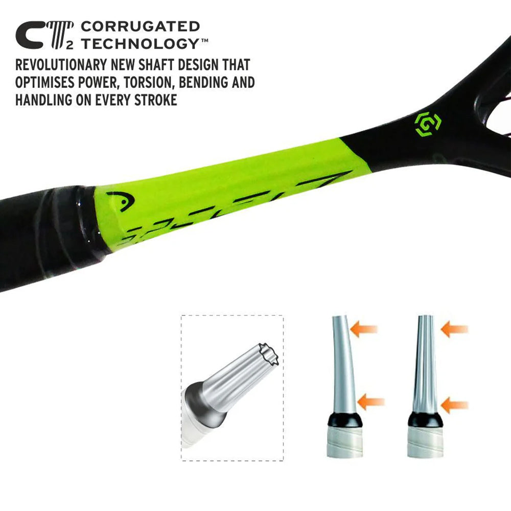 Head Graphene 360 Speed 110 Squash Racquet (Black/Green)