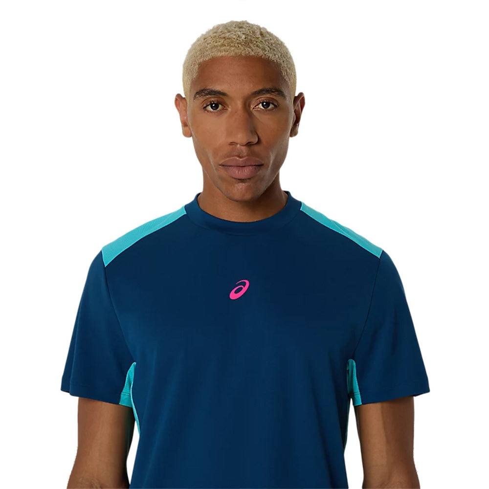ASICS Men's Padel Court SS Top (Blue)