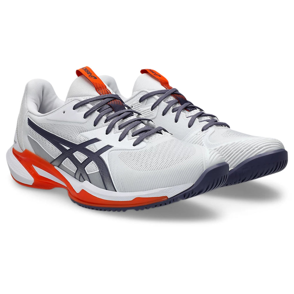 ASICS Men's Solution Speed FF3 Tennis Shoe (White/Greyish Purple)