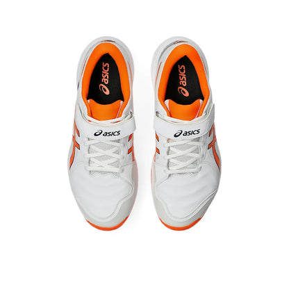 ASICS Men's Speed Menace FF Cricket Shoe (White/Shocking Orange)