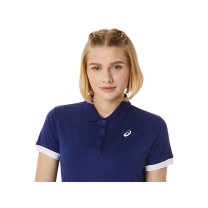 ASICS Women's Court Polo Shirt (Dive Blue)