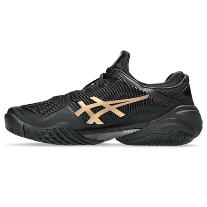 ASICS Men's Court FF 3 Novak Night Energy Tennis Shoe (Black/Prism Gold)