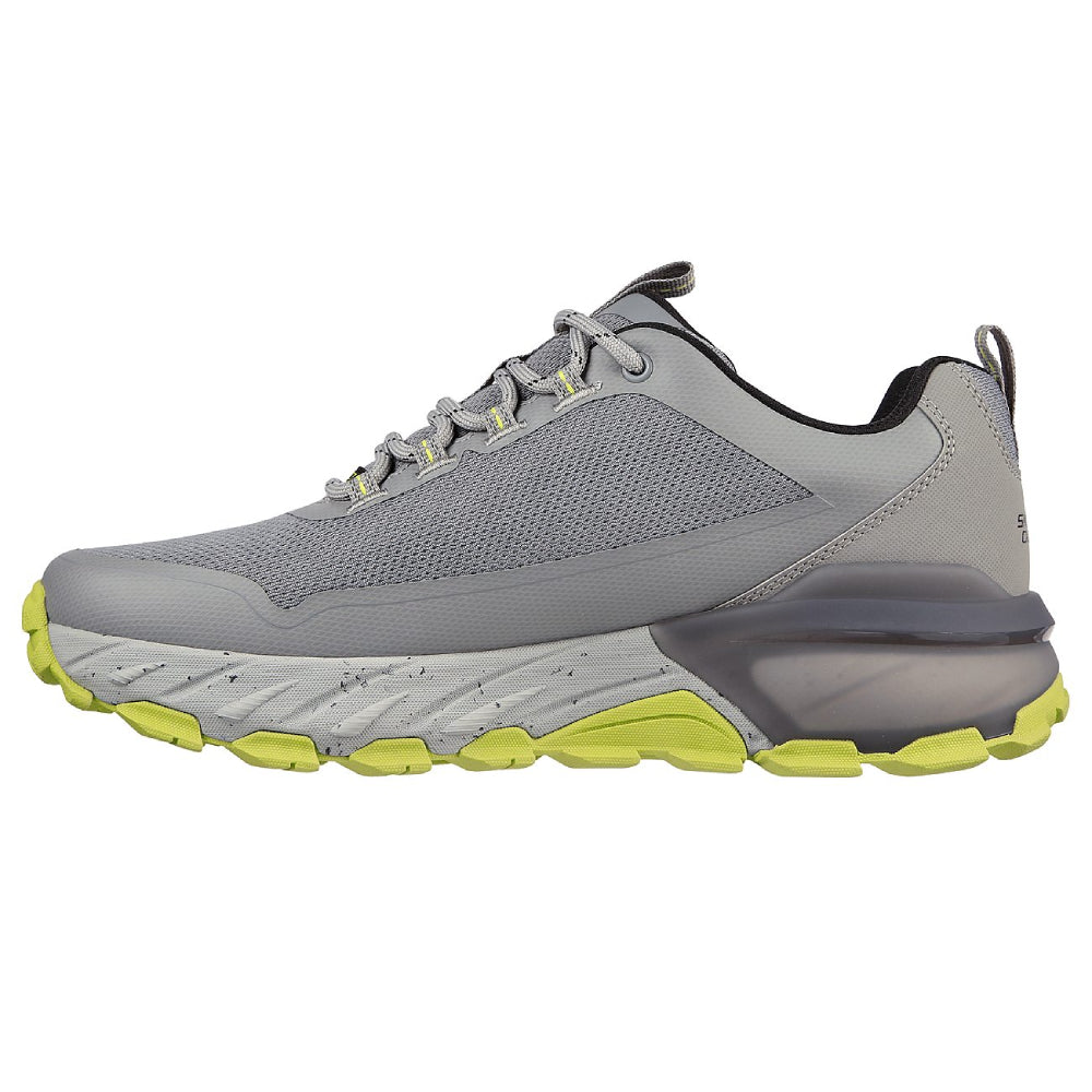 skechers lightweight max protect-liberated grey running shoe