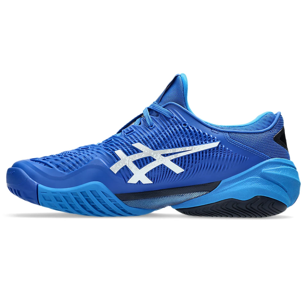 ASICS Men's Court FF 3 Novak Tennis Shoe (Tuna Blue/Pure Silver)