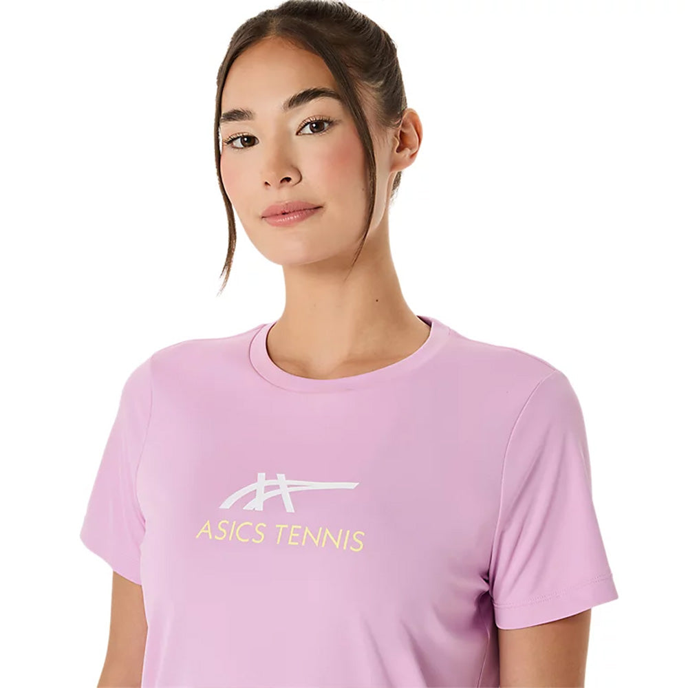 ASICS Women's Court Tennis Graphic Tee (Pink)