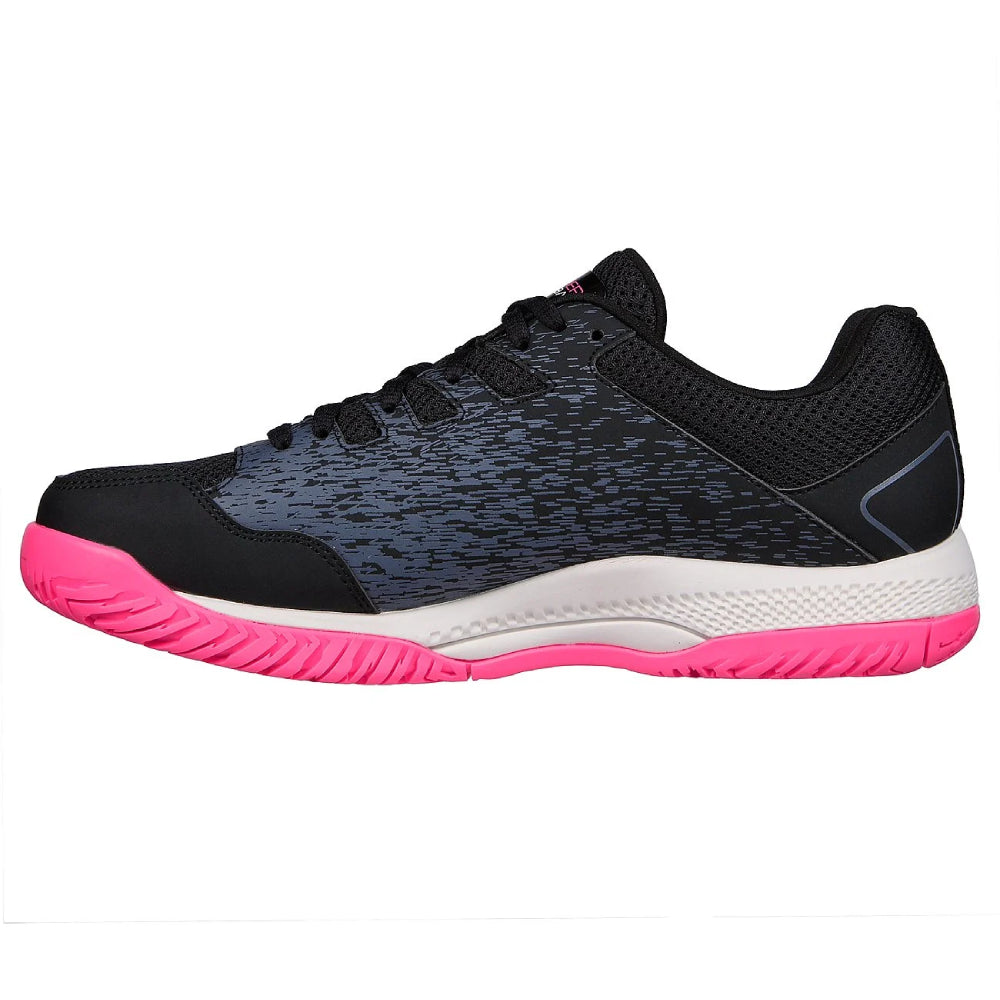 skechers ultra lightweight pickleball black black tennis shoe