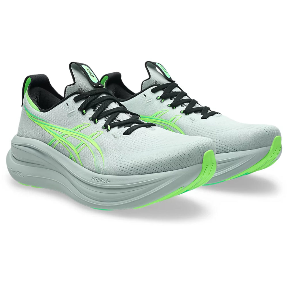 ASICS Men's Gel-Nimbus 28 Running Shoe (Cold Moss/Illuminate Green)