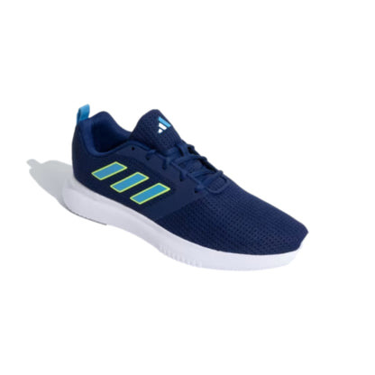 Adidas Men's Fleecewalk Running Shoe (Night Sky/Lucid Lemon/Pulse Blue)