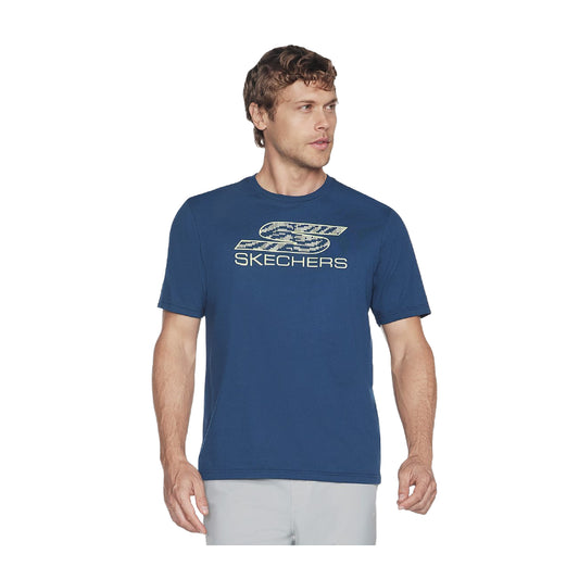 SKECHERS Men's Sports Court Tee (Blue)