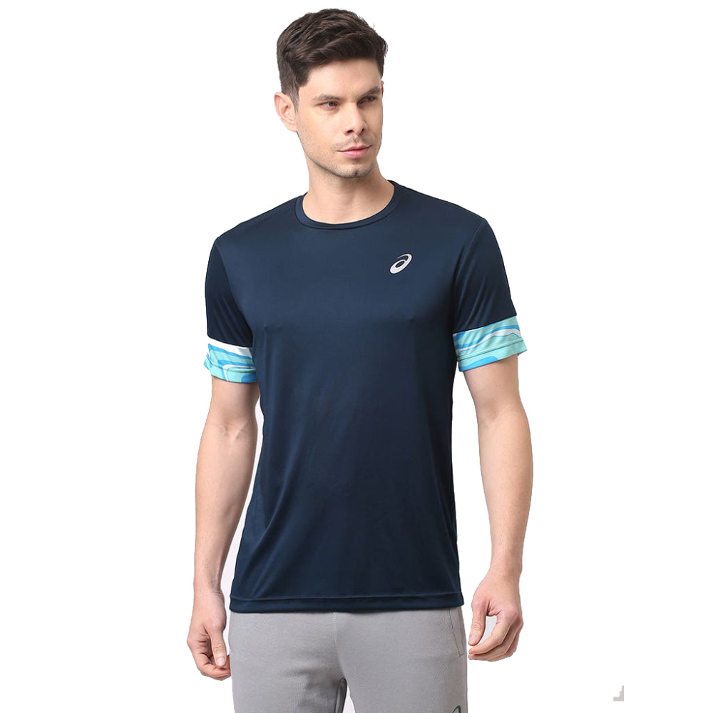 ASICS Men's Print Panel Top (French Blue)