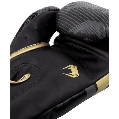 Venum Elite Boxing Gloves (Dark Camo/Gold)