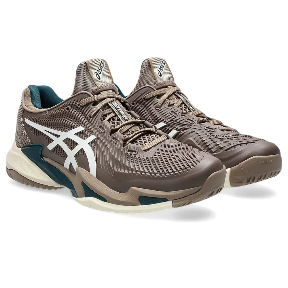 ASICS Men's Court FF 3 Tennis Shoe (Taupe Grey/White)