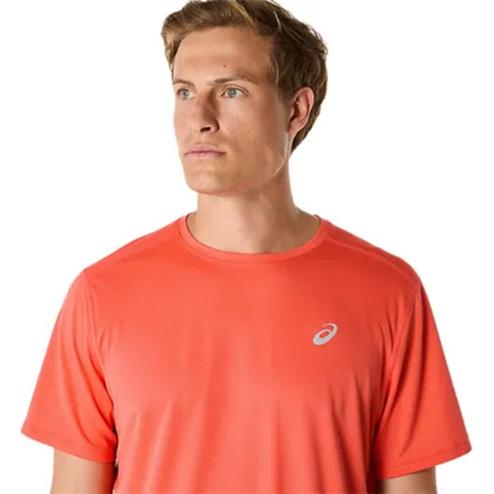 ASICS Men's Silver SS Top (Orange)