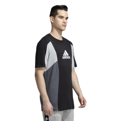 Adidas Men's Essentials CB Tee (Black/Dark Grey Heather)