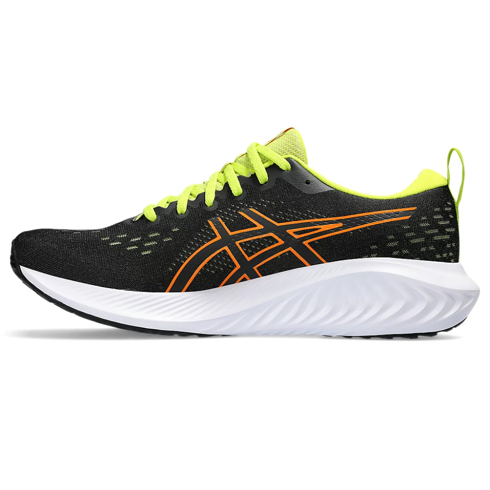 asics top Gel Excite 10  running Black,Bright Orange Shoes