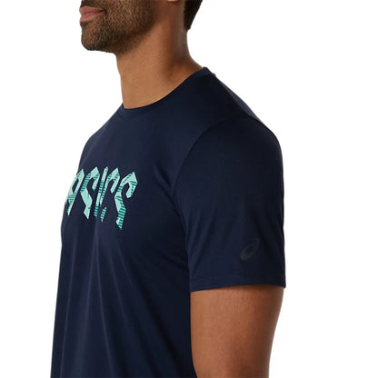 ASICS Men's Hex Graphic Tee (Midnight Blue)